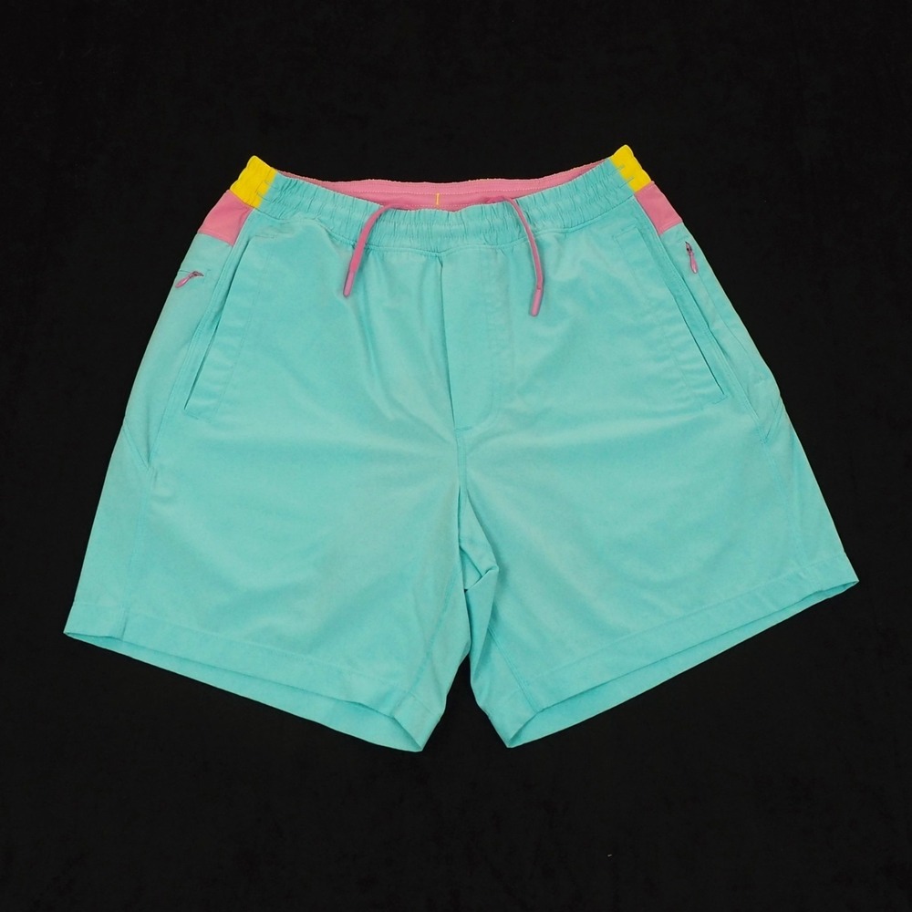 Birddogs Lined Liner Shorts Mens Medium Aqua Blue Stretch Training Gym Workout